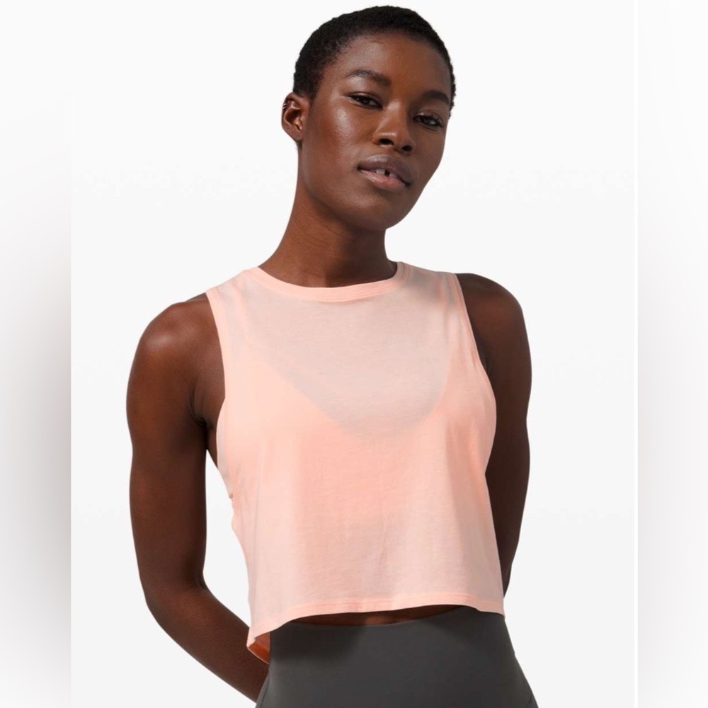 Lululemon Cut Back Crop Tank Size 6